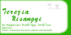 terezia misangyi business card